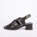 صندل زنانه چرم طبیعی مدل آناویز چرم (مشکی) - Image 5