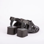 صندل زنانه چرم طبیعی مدل آناویز چرم (مشکی) - Image 4