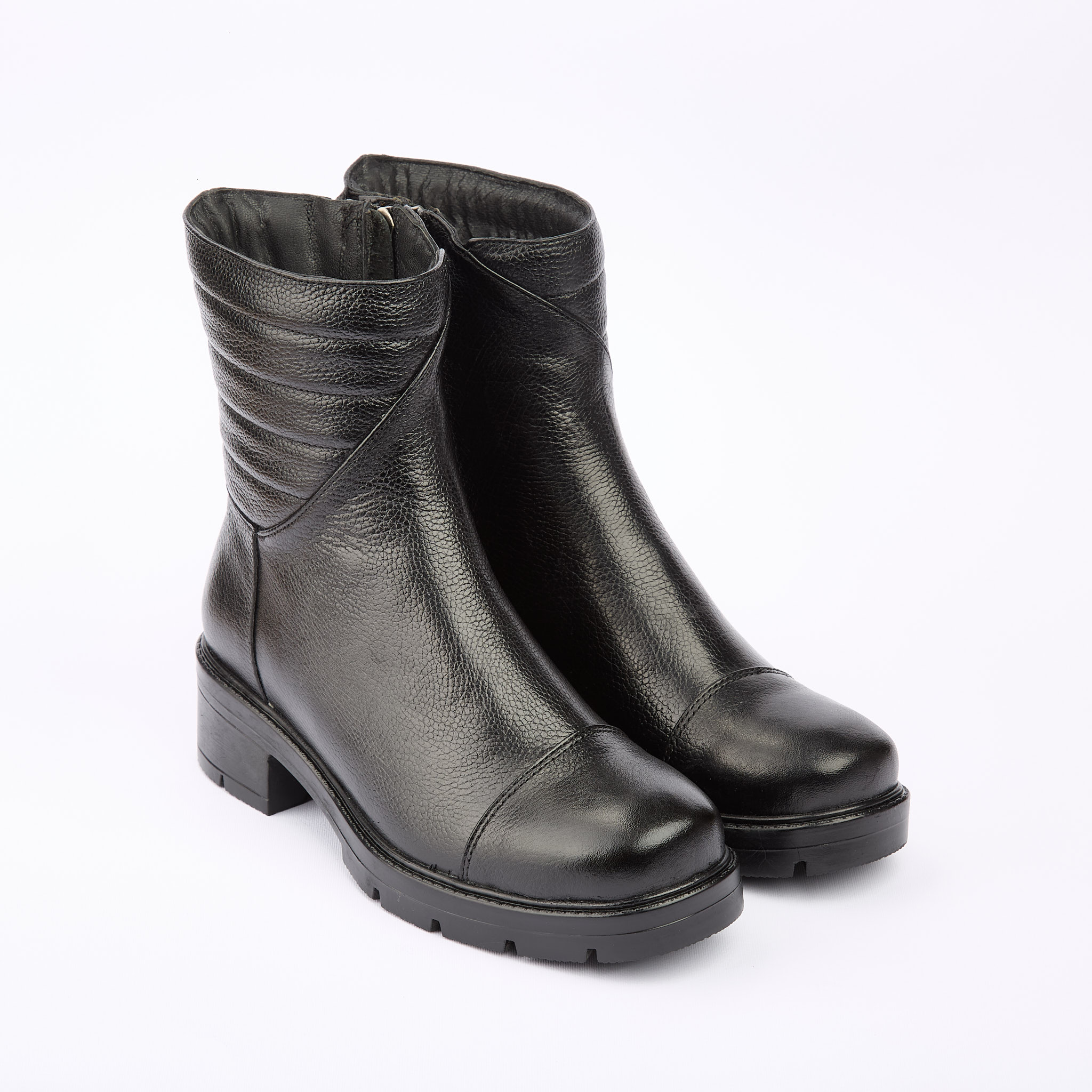 Canon-5830 نیم بوت زنانه چرم طبیعی مدل آناویز چرم - Image 1