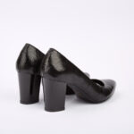 کفش پاشنه‌دار زنانه چرم طبیعی مدل آناویز چرم - Image 2