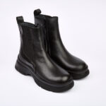 نیم بوت زنانه چرم طبیعی مدل آناویز چرم