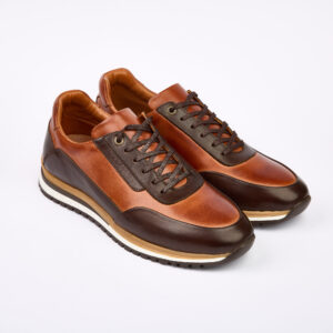 کتانی مردانه چرم طبیعی مدل آناویز چرم