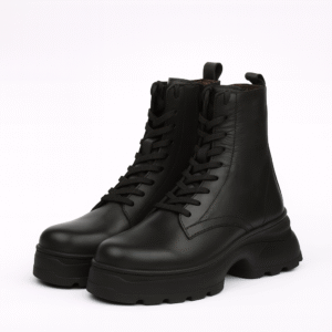 نیم بوت زنانه چرم طبیعی مدل آناویز چرم